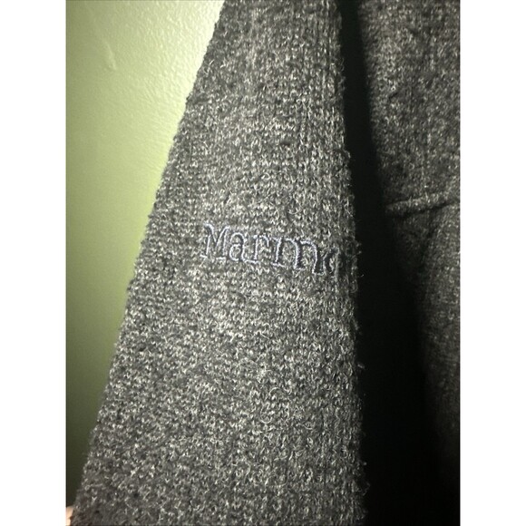 Marmot Jacket Mens Medium Gray Poacher Pile Wool Blend Fleece Lined Hiking - Picture 4 of 6